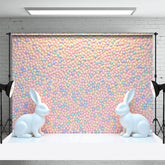 Lofaris Colorful Jordan Almonds Wall Rabbit Easter Backdrop
